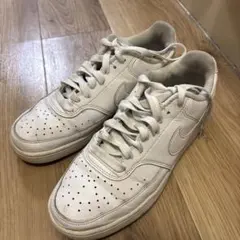 Nike ホワイトレザースニーカー　コートビジョン　26cm