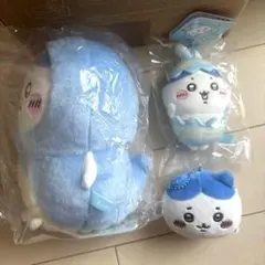 お顔厳選　ちいかわ ハチワレ ぬいぐるみ マスコット まとめ売り　3点