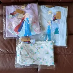 ディズニー　FROZEN　アナと雪の女王　トレーナー＆長袖Tシャツ＆ロングパンツ