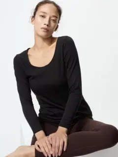 極暖ヒートテックコットンUネックT 2枚