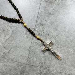 00s【archive】ロザリオネックレス/Y2K/キリスト/十字架/cross