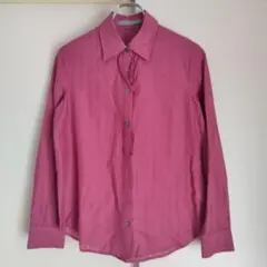 セオリーリュクス 長そでブラウス シャツ ストライプ柄 薄手