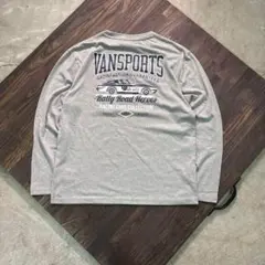 7BS3【VAN SPORTS】バックプリント長袖Tシャツ　古着usedのサムネイル