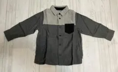 GLOBAL WORK キッズネルシャツ グレー 100cm