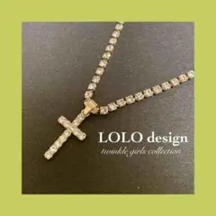ジルコニアネックレス　十字架　おしゃれ