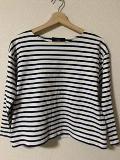 SHIPS any ボーダー 長袖カットソー