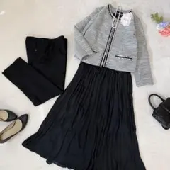 シューラルー ロングスカートスーツ＋パンツ　3点セット卒業式 ママスーツ　36