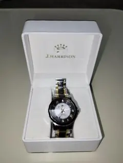 J.HARRISON ソーラ.電波腕時計 [カットガラス.天然ダイヤモンド付]のサムネイル