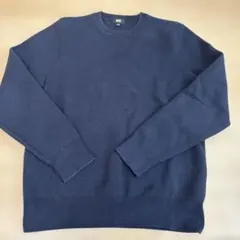 UNIQLO メンズ M ウォッシャブルミラノリブクルーネックセーター