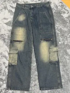 デニムパンツ ダークブルー