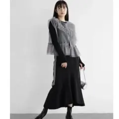 未使用ヤマダヤ　RADIATE フリルチュールベスト グレー