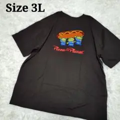 【ビッグサイズ】 トイストーリー リトルグリーメン ホットドッグ Tシャツ 刺繍