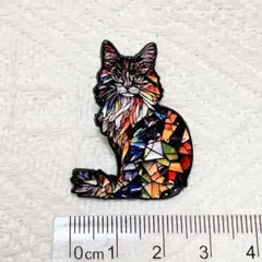 猫 ネコ カラフル ピンバッジ ピンバッチ ピンズ ブローチ