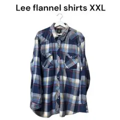 【希少XXL】Lee ウエスタン ネルシャツ チェック柄 ビッグサイズのサムネイル