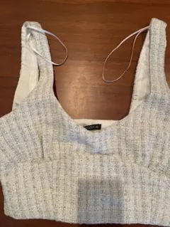 ZARA ツイードベスト　試着のみ　xs