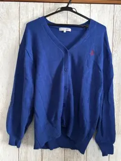 ポロ・ラルフ・ローレン Vネックカーディガン 青