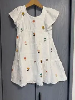 ZARA KIDS コットンガーゼワンピース 刺繍柄 サイズ110