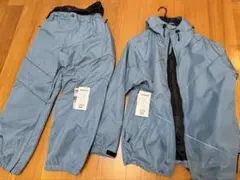 男女兼用グレイブルー スキーウェア M〜Lサイズ （表記はS）防水12000mm