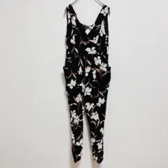 snidel フラワープリントオールインワン 〖サイズO〗 花柄 ✨美品✨
