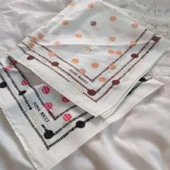 NINA RICCI ドット柄ハンカチ 2枚セット