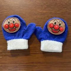 アンパンマン 子供用手袋 青