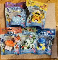 ポケモン みずでっぴゅー 水鉄砲 5個セット バンダイ