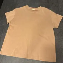 無地 半袖Tシャツ ベージュ S