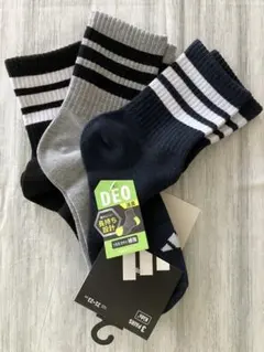 アディダス　ソックス　3足　21〜23cm