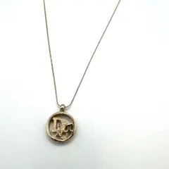 【極美品】クリスチャンディオール ネックレス ロゴサークル ブランドロゴ
