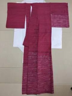 小紋 市松 縦ぼかし 正絹 反物 T8634 - メルカリ