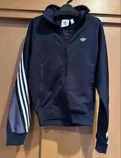 【美品】adidas トラックジャケット XSネイビー
