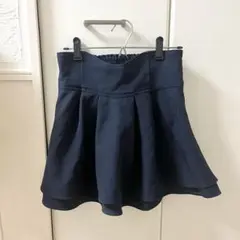 美脚スカート ミシェルマカロン似 ミニスカート ネイビー