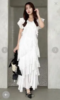 dazzlin バリエフルイドワンピース