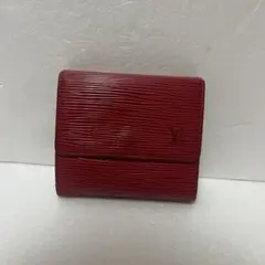 ラ*ト様 ルイヴィトン エピ ピンク赤色 カードケース コインケース