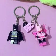 【新品未使用】LEGO 風キーホルダー　2個セット☆ペア☆お揃い☆