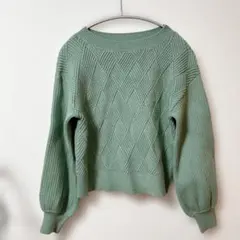 le souk ルスーク　ミントグリーン セーターサイズ38【M】