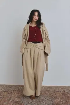 Leonie 】Tuck Wool50 Trousers - メルカリ