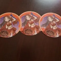 学園アイドルマスター アニメイトカフェ 秦谷美鈴 コースター 3枚
