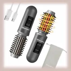 ヒートブラシ コードレス 38mm ストレート＆カール両用 ミニ 軽量