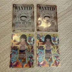 モンキー・D・ルフィ SEC OP05-119 手配書×2 ルフィ×2