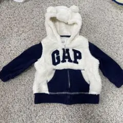 GAP フード付きトレーナー 6-12ヶ月 ネイビー/アイボリー