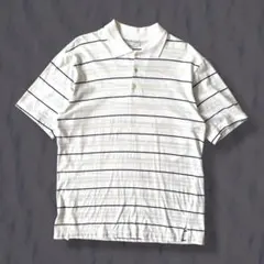 【希少】 USA製 90s Burberrys ポロシャツ 春カラー ボーダー