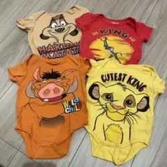 ライオン・キングロンパース4着セット　0/3M