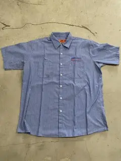 90s RED KAP ワークシャツ ストライプ XL レッドキャップ