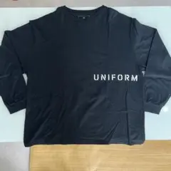 uniform experiment ブラック ロンT