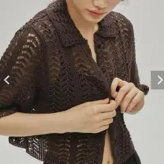 【完売品】TODAYFUL トゥデイフル /Lace Knit Shirts TODAYFUL トゥデイフル 2026springsummer トップス Crochet Lace