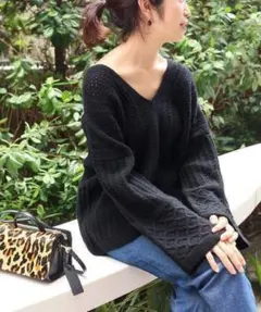 美品✨定価１.８万❤️　ブラック　イエナ　BOXシルエットプルオーバー◆