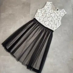 【クリーニング済み】 CROON A SONG パーティードレス　お呼ばれ