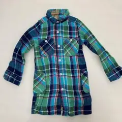 DENIM DUNGAREE ネルシャツワンピTALLサイズ　120cm