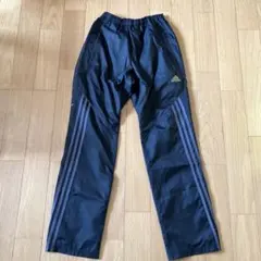 adidas CLIMAPROOF 黒パンツ 3本ライン